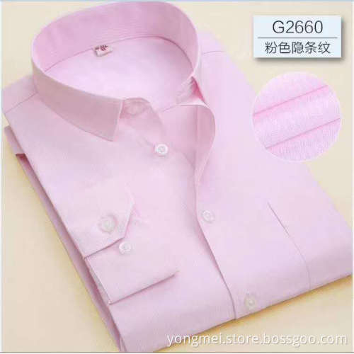 Mens cvc dobby fabric formal shirt